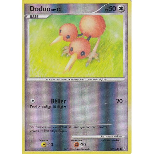 Carte Pokemon - Doduo - 102/147 - Vainqueurs Supremes -