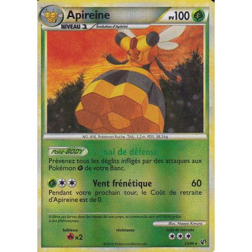 Carte Pokemon - Apireine - 23/90 - Holo Reverse - H.S Indomptable -