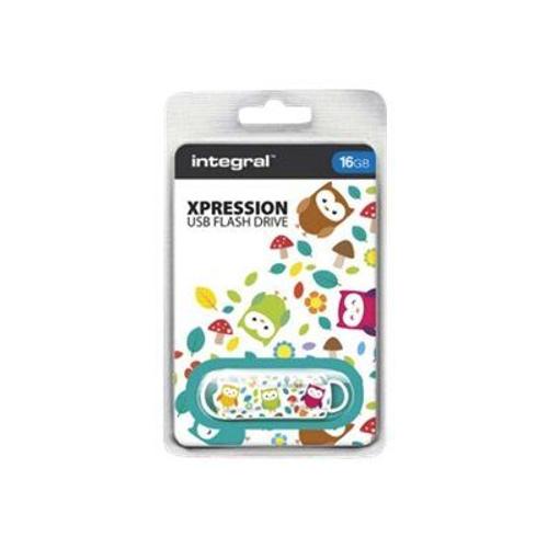 Integral Xpression Pattern Owls - Clé USB - 16 Go - USB 2.0