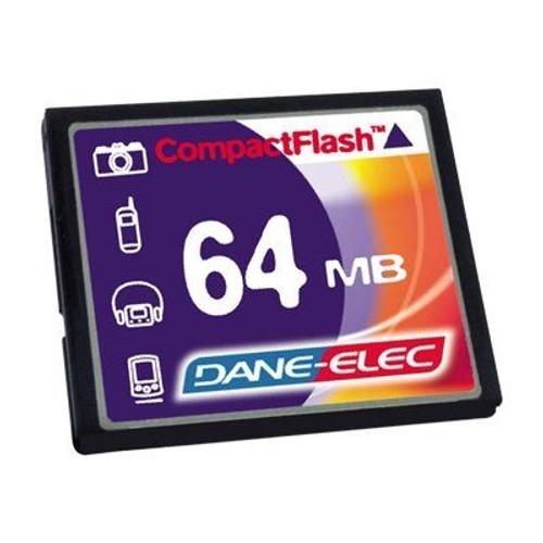 Dane-Elec - Carte mémoire flash - 64 Mo - CompactFlash