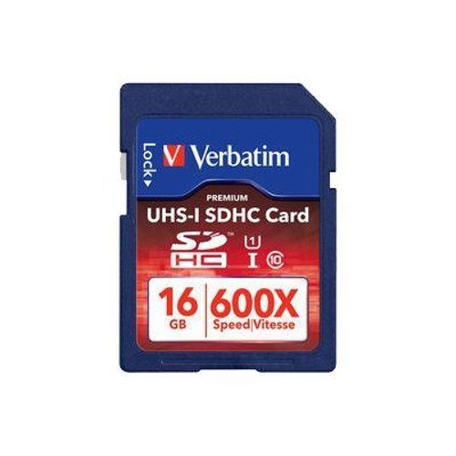 Verbatim - Carte mémoire flash - 16 Go - UHS Class 1 / Class10 - SDHC
