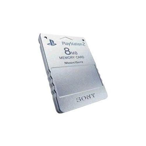 Sony - Module mémoire flash - 8 Mo - carte mémoire Sony PlayStation 2 - argent satiné - pour Sony PlayStation 2