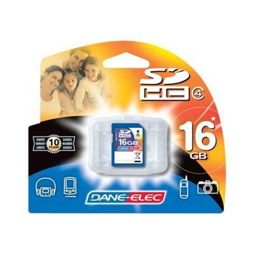 Dane-Elec - Carte mémoire flash - 16 Go - SDHC