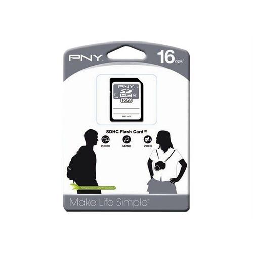 PNY Storage - Carte mémoire flash - 16 Go - Class 4 - SDHC