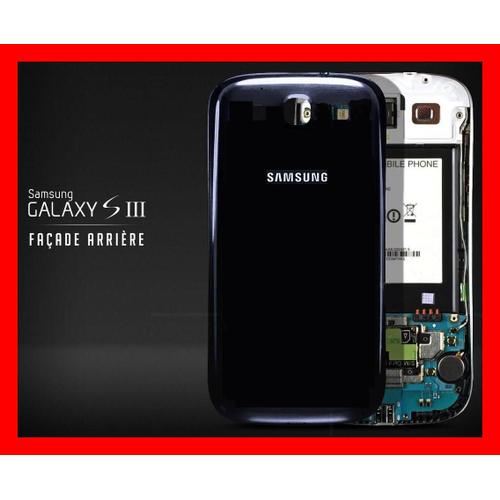 Facade Arrière Cache Batterie "Noir" Pour Samsung Galaxy S3 4g  I9305