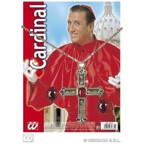 Widmann 3076c Septembre Cardinal Avec La Croix Collier Et Des Bagues