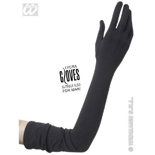 Widmann 1449c Noirs Longs Gants En Lycra 60 Cm -