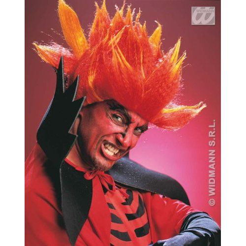 Widmann 6153d Perruque Diable Homme Court Flamme