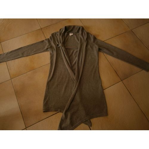 Veste Femme Longue Grise Taille 2 Marque Camaïeu