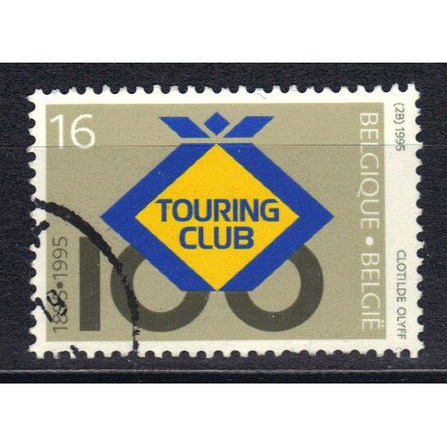 Belgique 1995 : Centenaire Du Touring-Club De Belgique - Timbre Oblitéré
