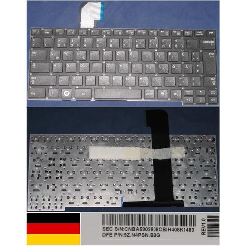 Clavier Qwertz Allemand / German Pour SAMSUNG X128  series, Noir / Black, Model: CN.BA590.280, P/N: 9Z.N4PSN.B0G