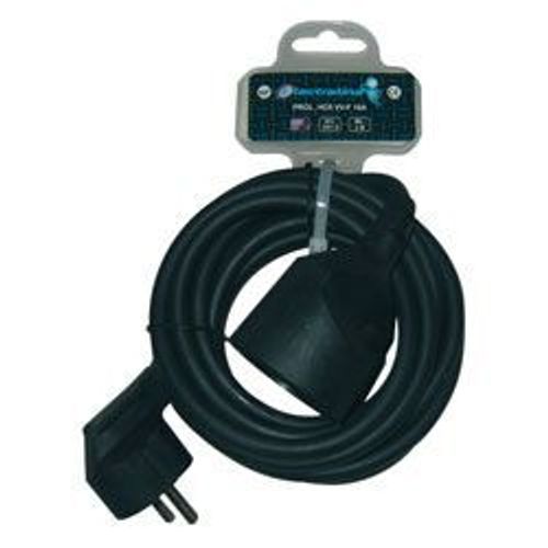 ELECTRALINE PROLONGATEUR 3G1.5MM2 NOIR 3M 20848042