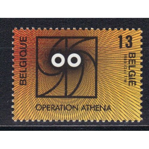 Belgique 1988 : Dynamique Des Régions : Emblème De L'"Opération Athéna" - Timbre Neuf **