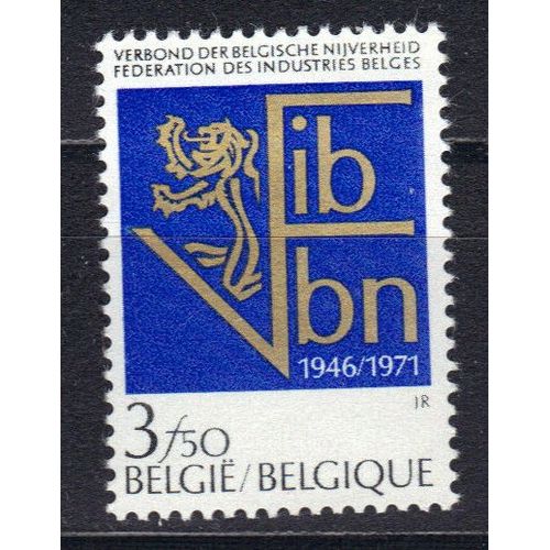 Belgique 1971 : 25è Anniversaire De La Création De La Fédération Des Industries Belges (F.I.B.) - Timbre Neuf **