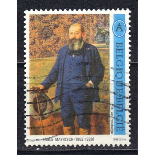Belgique 1996 : Hommage Au Peintre Belge Théo Van Rysselberghe (1862-1926) : Portrait D'emile Mayrisch (1862-1928) - Timbre Oblitéré