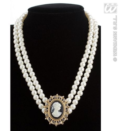 Collier De Perles Avec Pendentif Ancien