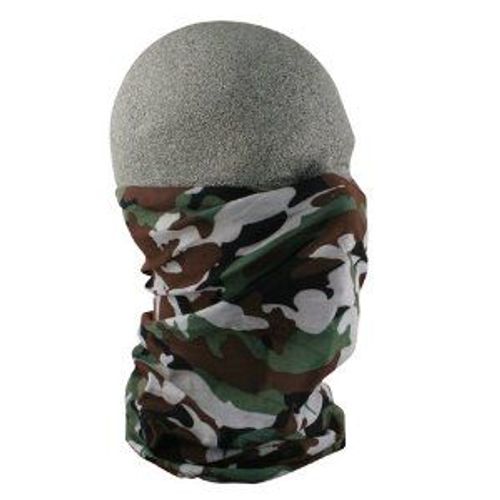 Masque, Tour De Cou - Camouflage Camo - Tube Élastique 50 X 25 - 100% Dacron - Taille Unique (Ghost Army Skull Soldier Protection) Snowboard, Ski, Moto, Vélo, Roller, Skate, Paintball, Airsoft, Ops...