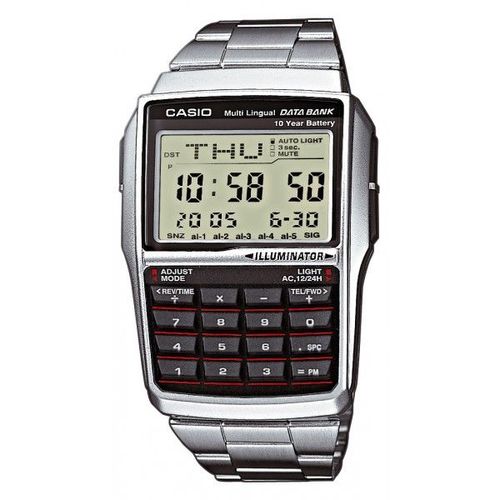 Montre Calculette Casio Old School Argent Dbc-32d-1aes