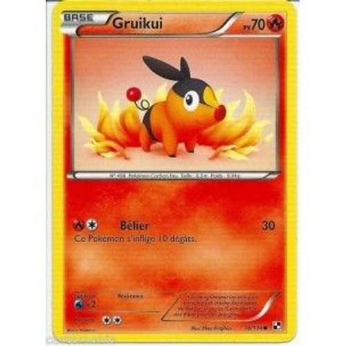 Carte Pokémon Gruikui 16/114 Noir & Et Blanc Neuve Fr