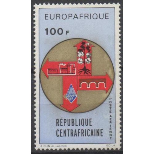 République Centrafricaine Timbre Europafrique 1972