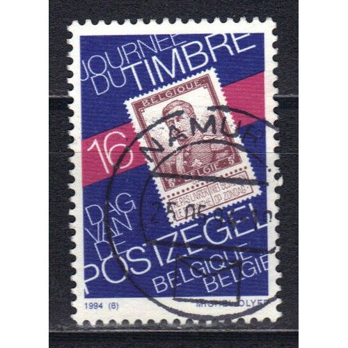 Belgique 1994 : Journée Du Timbre : 60è Anniversaire De La Mort De S.M. Le Roi Albert 1er - Timbre Oblitéré