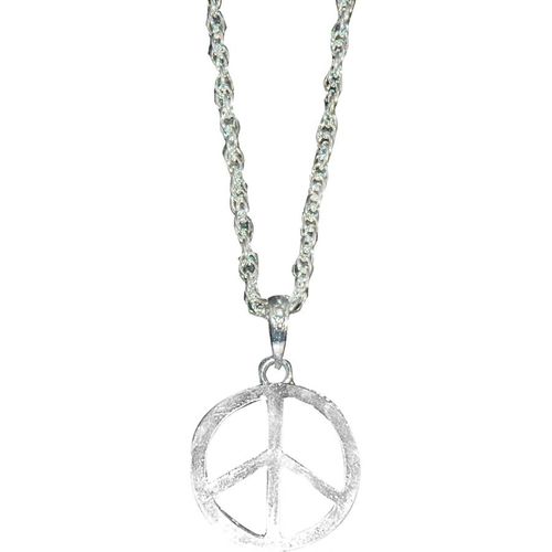 Pendentif Peace And Love En Métal