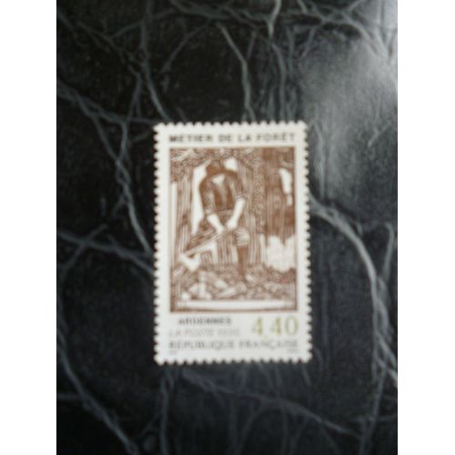 Timbre "Métiers De La Forêt  Dans Les Ardennes".