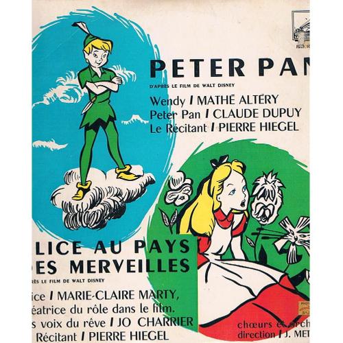 Peter Pan / Alice Au Pays Des Merveilles  (Rare 25cm°