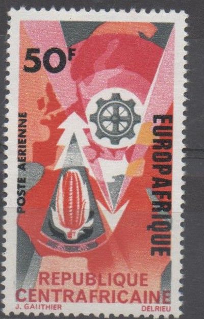 République Centrafricaine Timbres Europafrique 1966