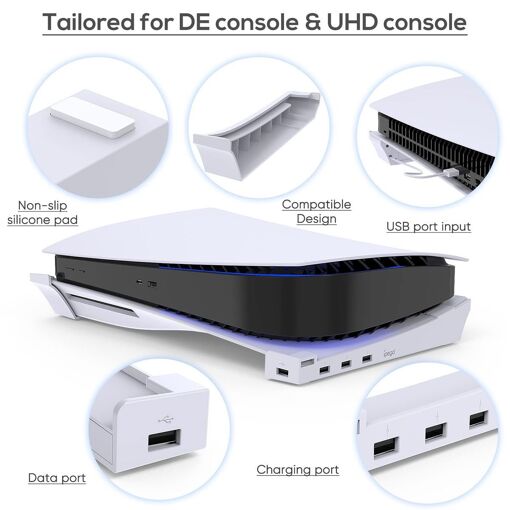 Support Horizontal Pour Console Ps5, Support De Base Pour Ac... - 4