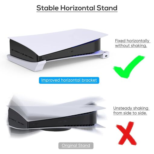 Support Horizontal Pour Console Ps5, Support De Base Pour Ac... - 5