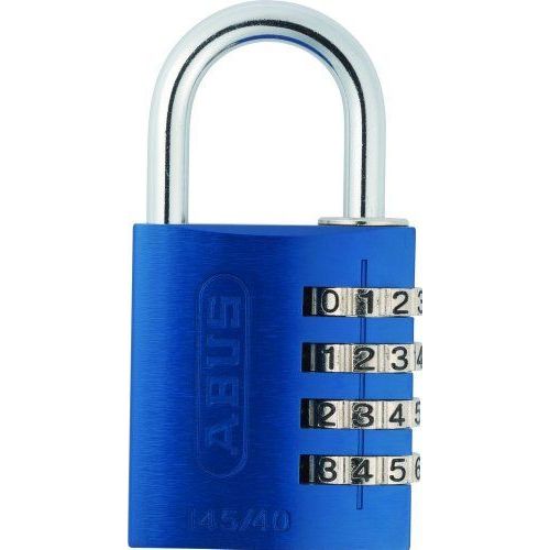 Cadenas à combinaison ABUS aluminium 145/40 Bleu Lock-Tag - 48807