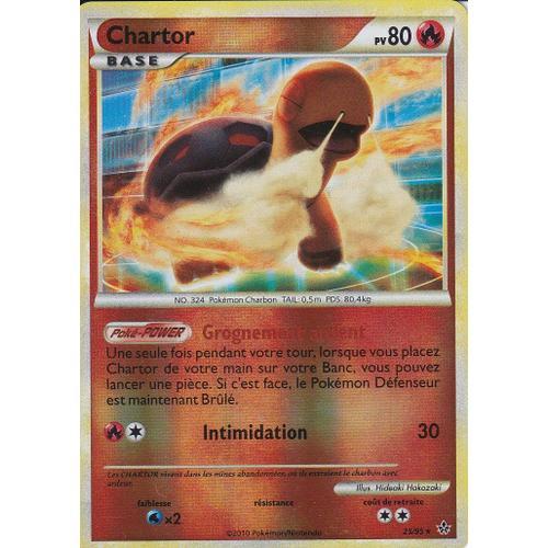 Carte Pokemon - Chartor - 25/95 - Holo Reverse - H.S Dechainement -