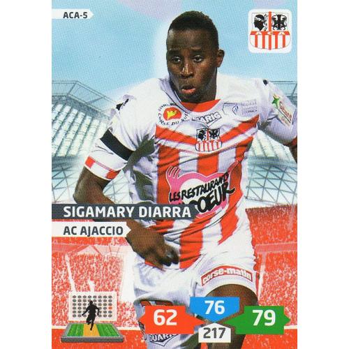 Carte Panini Foot Adrenalyn 2013 / 2014 Aca-5 Sigamary Diarra Ajaccio