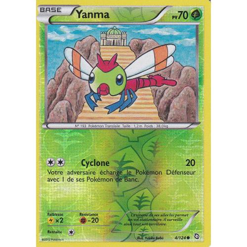 Carte Pokemon - Yanma - 4/124 - Reverse - Dragons Exaltes -