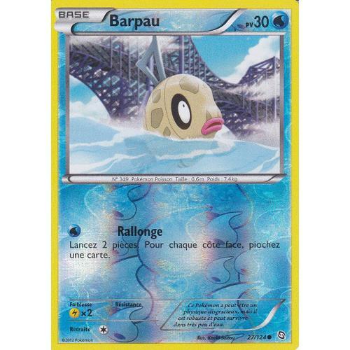 Carte Pokemon - Barpau - 27/124 - Reverse - Dragons Exaltes -