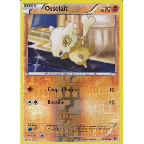 Carte Pokemon - Osselait - 60/124 - Holo Reverse - Dragons Exaltes -