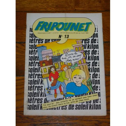 Fripounet 13 , Semaine Du 28 Mars Au 4 Avril 1984