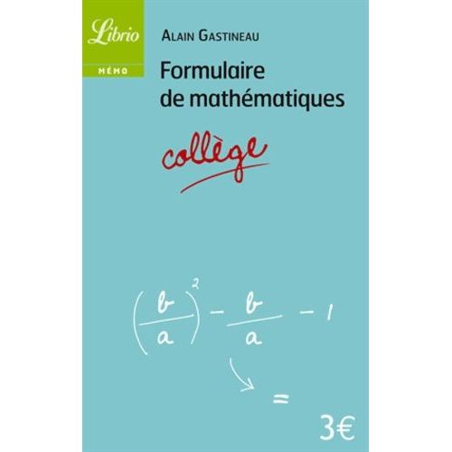 Formulaire De Mathématiques Collège