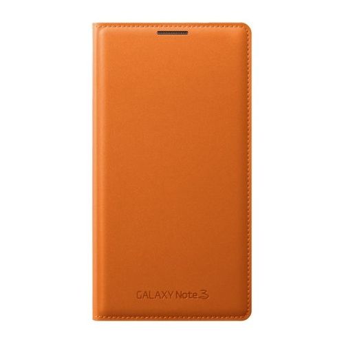 Etui Samsung Galaxy Note 3, Samsung En Simili Cuir Orange