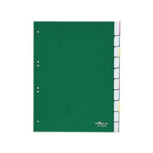 Durable Repertoire En Plastique, Pp, ¿Paisseur :0,12 Mm, 10