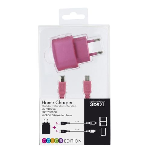 Home Charger Dsi/Dsixl/3ds/3dsxl/Micro Usb. Color Edition