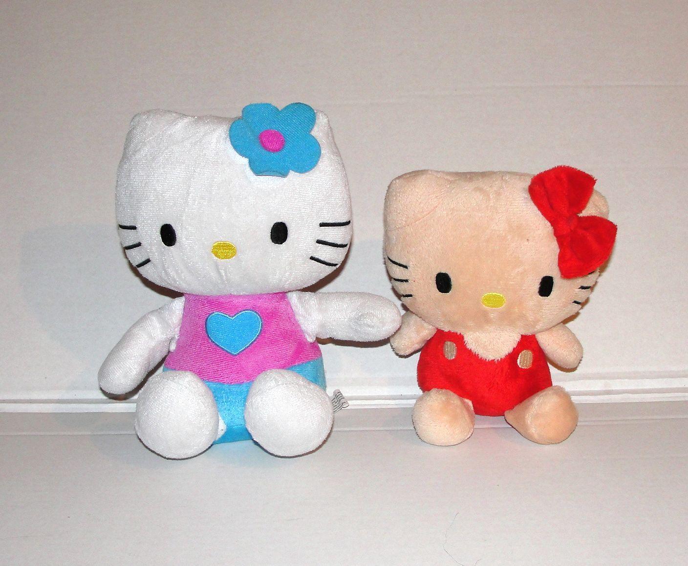 hello kitty 2 peluches sega prize safe toy sanrio