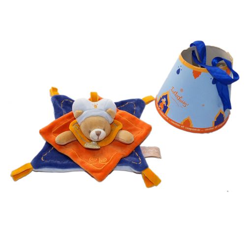 Doudou Carre Prince Indidous Orange Doudou Et Compagnie