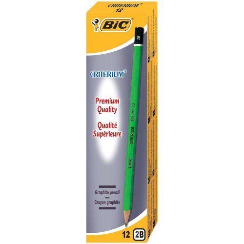 Bic Criterium 550 Boîte De 12 Crayons Graphite 2b [Fournitures De Bureau]