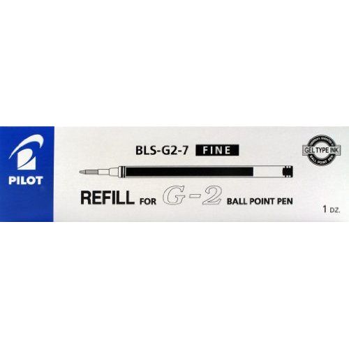 Pilot - G2 - Recharge D'encre Noire Pour Stylo À Bille - Encre Gel - Pointe Moyenne