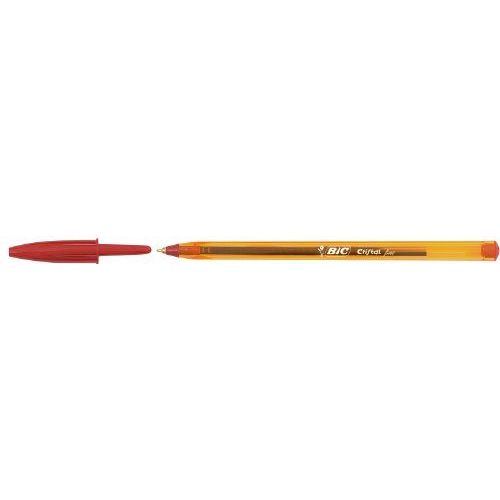1 Stylo Bille Bic Cristal Fine Rouge. Bille Indéformable,