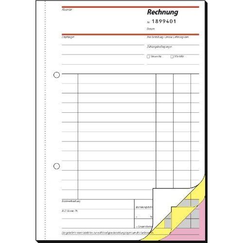Sigel Formularbuch "Rechnung", Fortlaufende Nummerierung