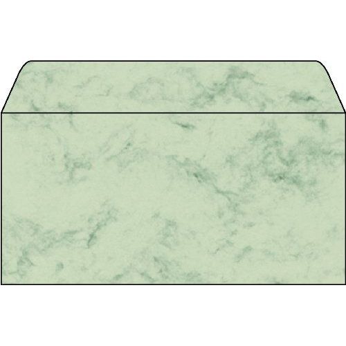 Sigel Enveloppe, Long, 90 G/M2, Marbre Vert Pastel