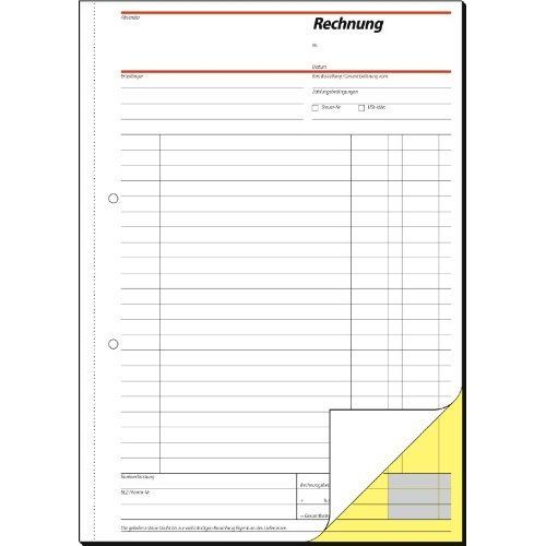 Sigel Formularbuch "Rechnung", A4, 2 X 40 Blatt, Sd